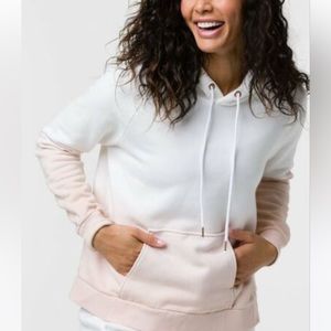 Onzie fleece dip dyed hoodie sherbet ombre